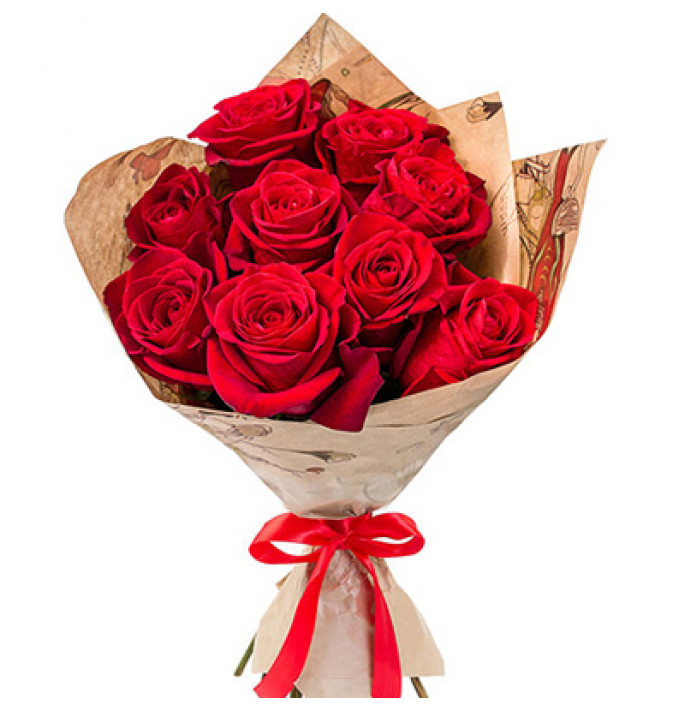 Buchet 9 trandafiri 